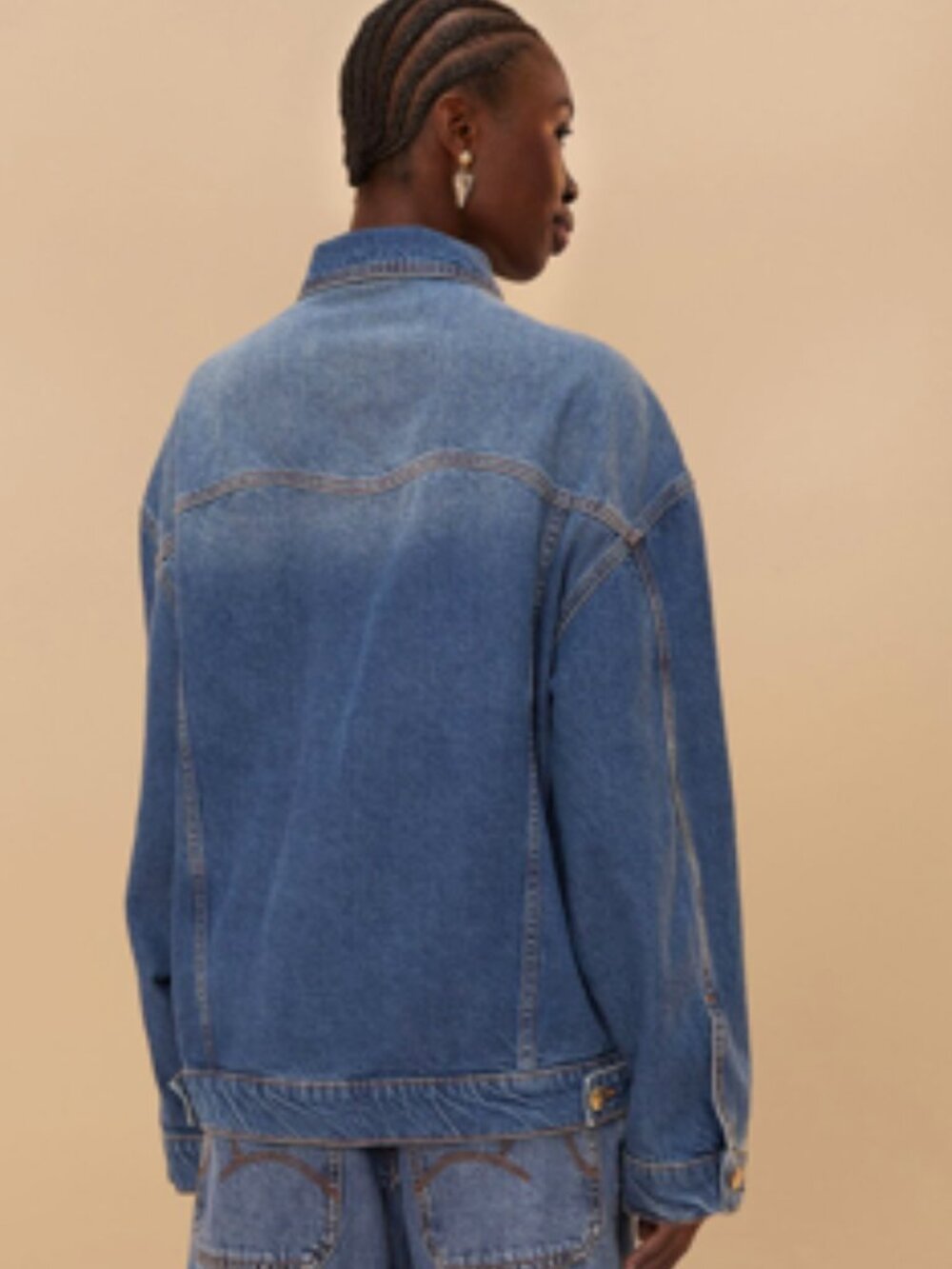 NWT Farm Rio Denim Buttoned Jacket - Picture 3 of 15